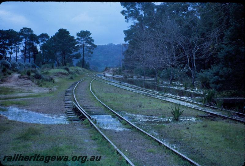 T03660
Track, catch point, yard, Darlington, M line, looking west
