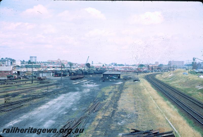 T03831
The new temporary loco depot, East Perth, distant overall view
