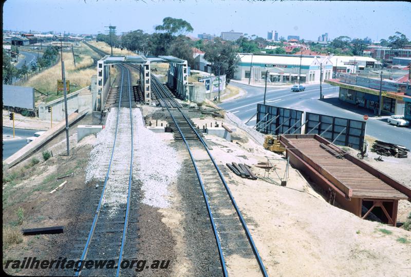 T03833
Subway, Mount Lawley showing new bridge section and track work
