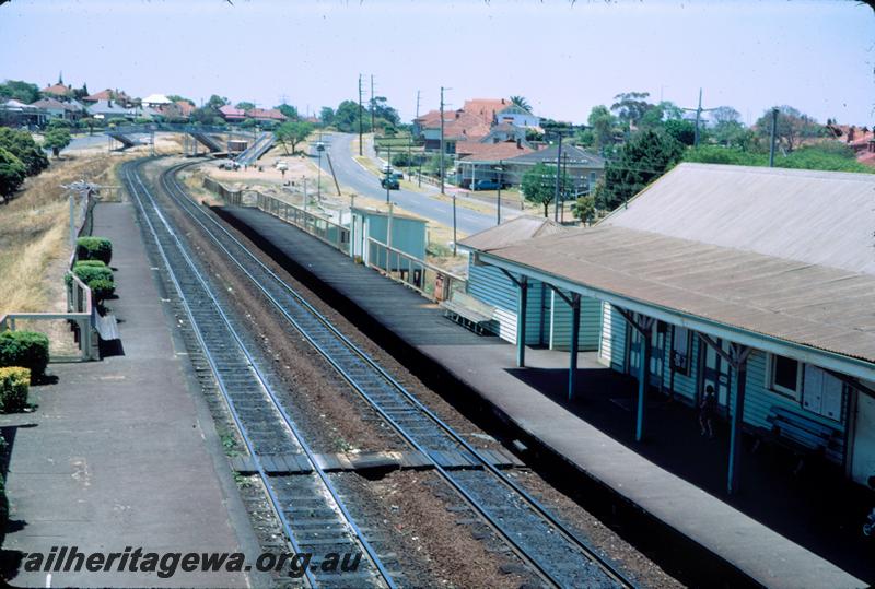 T03834
Station buildings, Mount Lawley elevated view from footbridge, looking east
