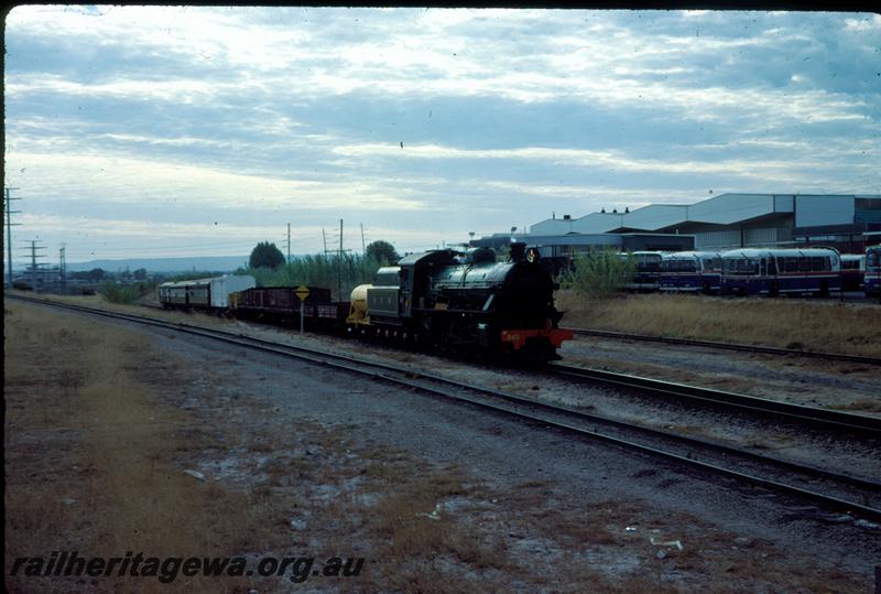 T03864
HVR's W class 945, East Perth, hauling a service train.
