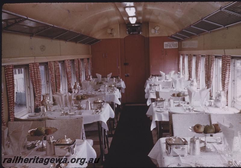 T03898
AV class dining car, internal view
