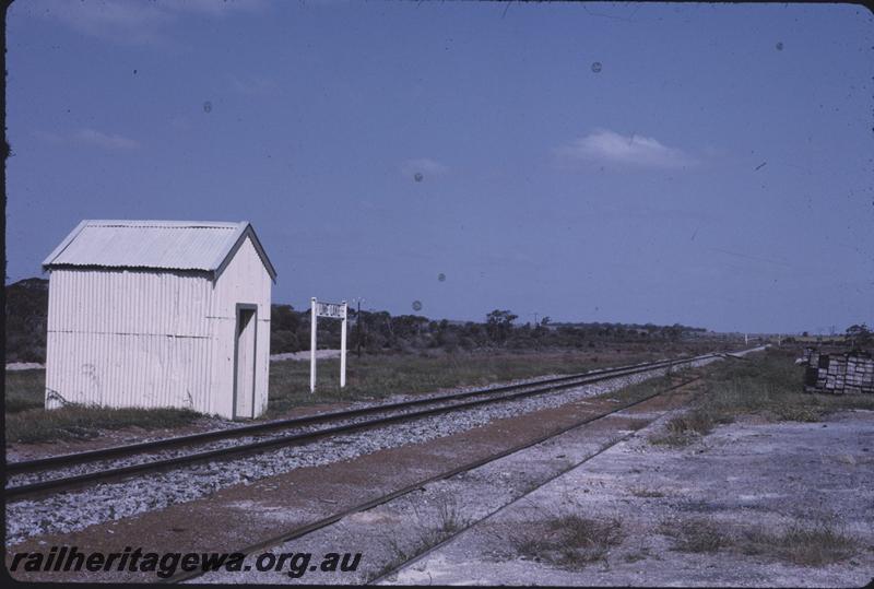 T03939
Station building, Lime Lake, GSR line, trackside view
