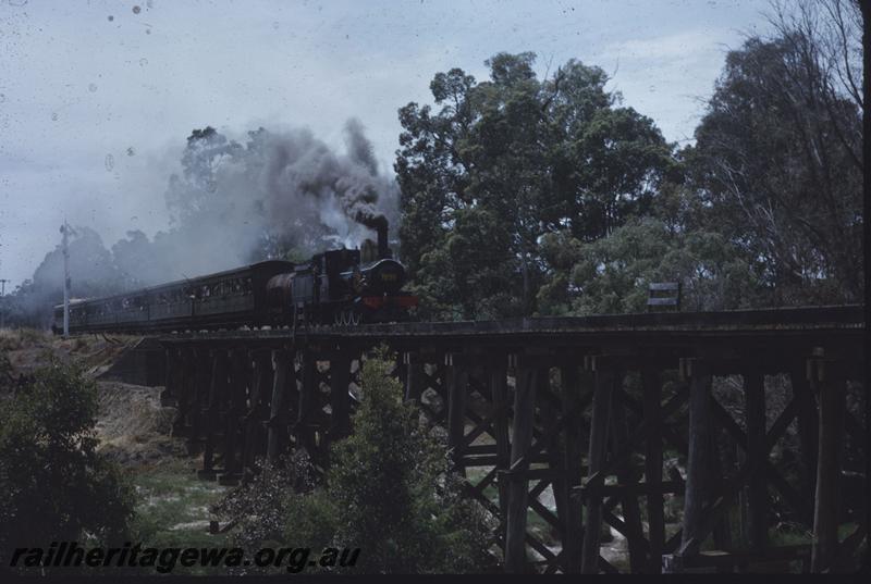 T03978
G class 112, trestle bridge, Boyanup, PP line, 