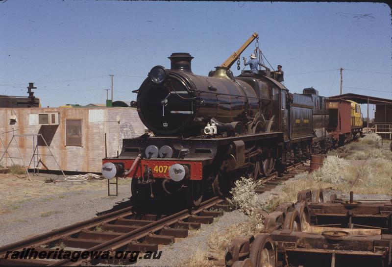 T04037
Pendennis Castle 4-6-0 loco Castle class 4079, Pilbara Railway Historical Society yard at Six Mile, Dampier
