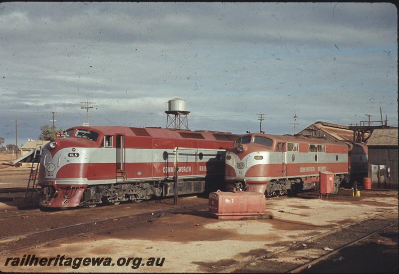 T04046
Commonwealth Railways (CR) loco CL class 5, Commonwealth Railways (CR) GM class 11, Parkeston.
