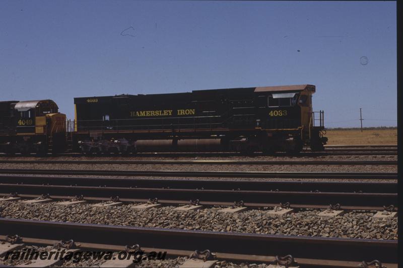 T04064
Hamersley Iron rebuilt Alco loco CE636R class 4033, Seven Mile Yard
