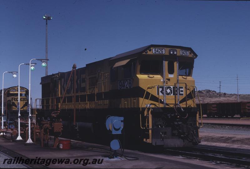 T04119
Robe River Iron Associates CM636R class 9476, at fuel point, Cape Lambert
