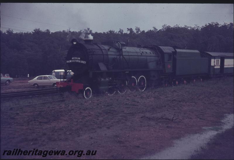 T04146
V class 1220, Collie, front and side view, on ARHS Final Steam tour train
