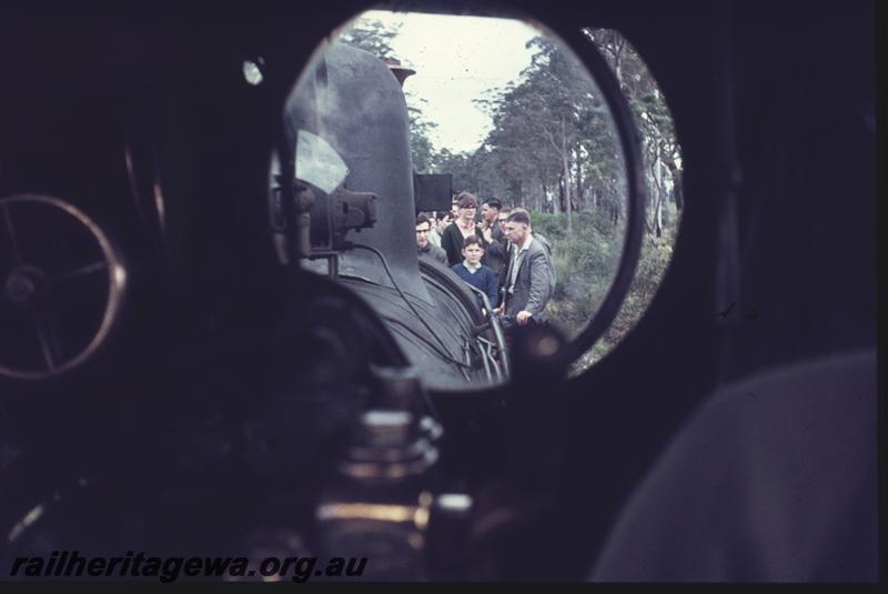 T04216
View along the ARHS tour train taken through the window of SSM loco No.2
