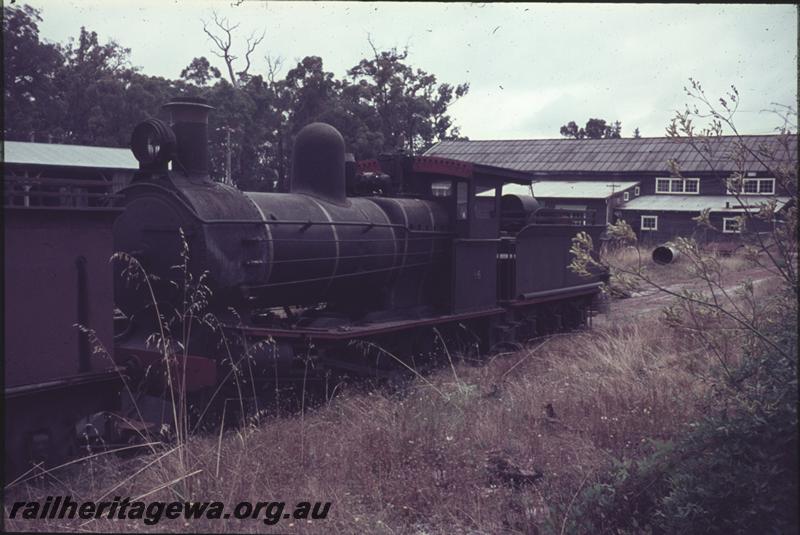 T04217
Bunnings loco YX class 86, Manjimup, front and side view
