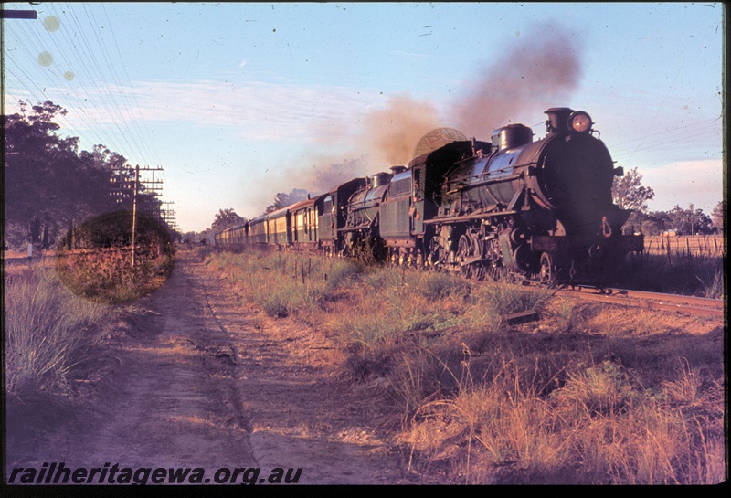 T04503
Two W class steam locomotives powering a special passenger in the South West. 
