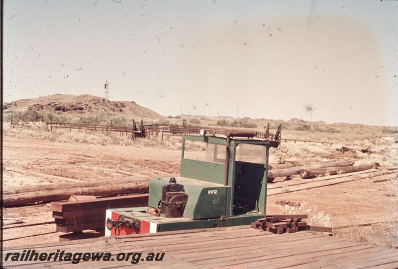 T04730
The Simplex locomotive stabled on the outskirts of the Port Hedland jetty complex.
