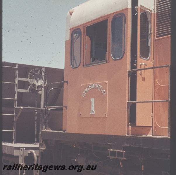 T04833
Goldsworthy Mining (GML) B class 1 unloading ore train at Finucane Island.
