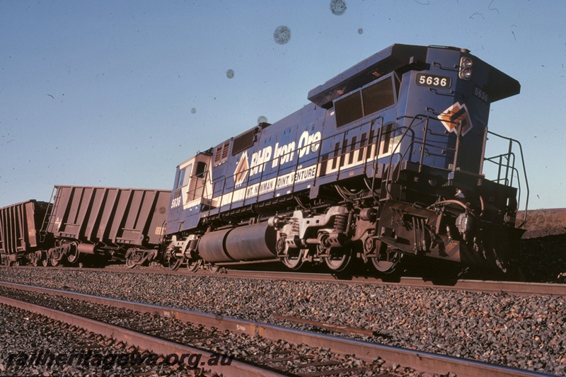 T05169
BHP Iron Ore (BHPIO) CM40-8 class 5636 locomotive derailed 
