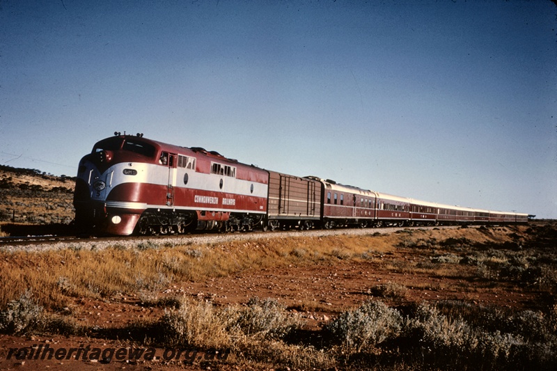 T05213
Commonwealth Railways (CR) GM class 5 in maroon and silver livery, heading 