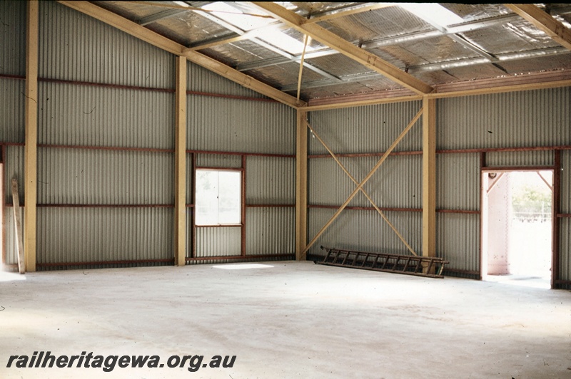 T05298
7 of 7 views of the construction of the Noel Zeplin Exhibition Hall at the Rail transport Museum, Bassendean
