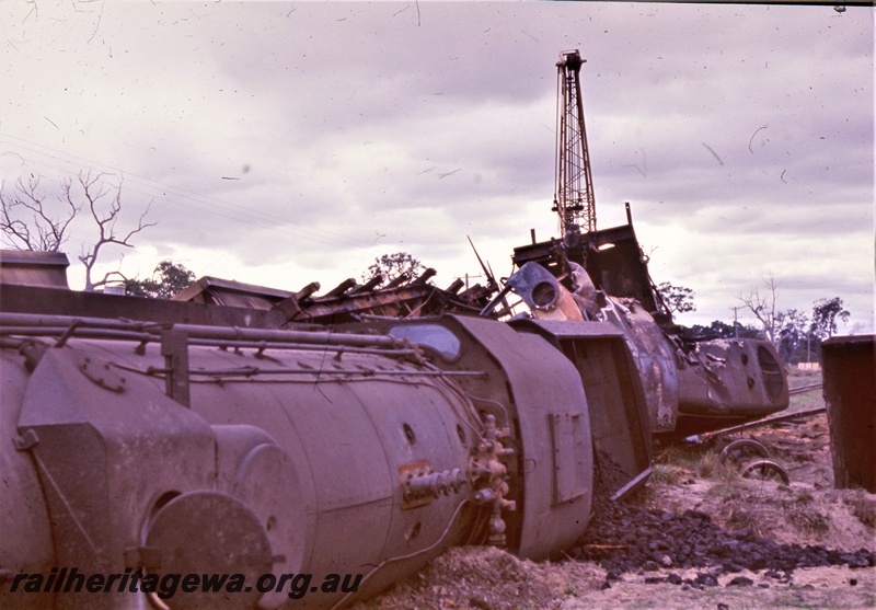 T05564
Mundijong Junction scene of derailment involving V class 1206 and Y class 1105. SWR line
