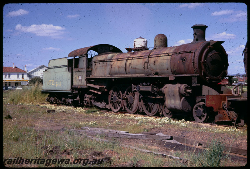 T06067
P Class 514, scrapped, sale lot number painted on tender, ex-MRWA depot, Midland
