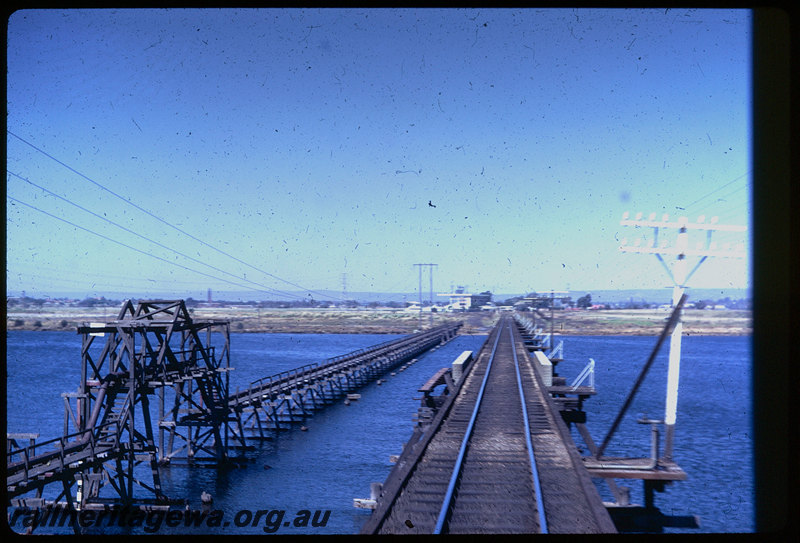 T06068
Bunbury Bridge, looking towards Belmont Park, photo taken from rear of train
