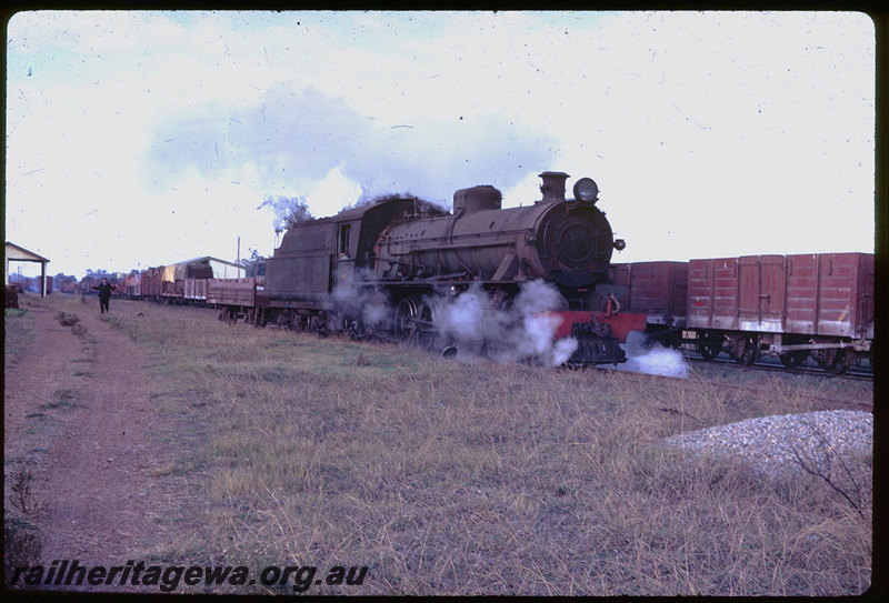 T06111
W Class 942, goods train, shunting, guard, cheeseknob, goods shed, Dardanup, PP line
