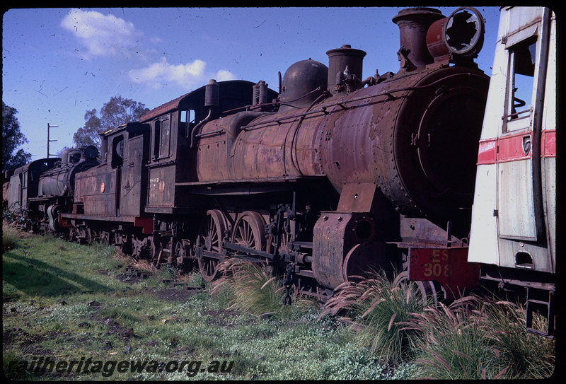 T06167
ES Class 308, written off, without tender, Midland Workshops, locomotive now preserved at the Rail Transport Museum in Bassendean
