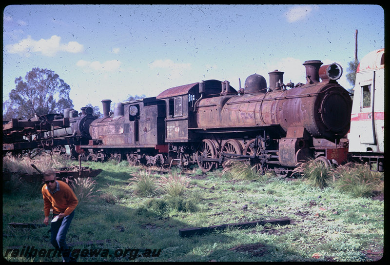 T06168
ES Class 308, N Class 201 and U Class 655, written off, Midland Workshops, all three locomotives now preserved at the Rail Transport Museum in Bassendean
