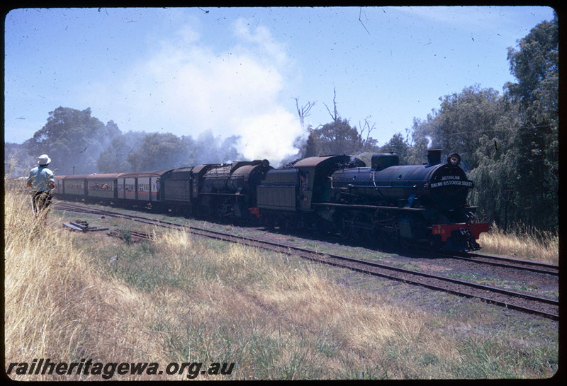 T06415
W Class 943 and V class 1217, ARHS tour train to Collie, Beela, BN line
