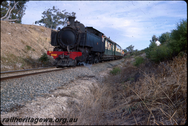 T06457
DD Class 592, ARHS tour train, unknown location, FA line
