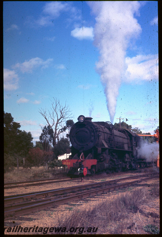 T06510
V Class 1222, goods train, point indicator, water column, Bowelling, BN line
