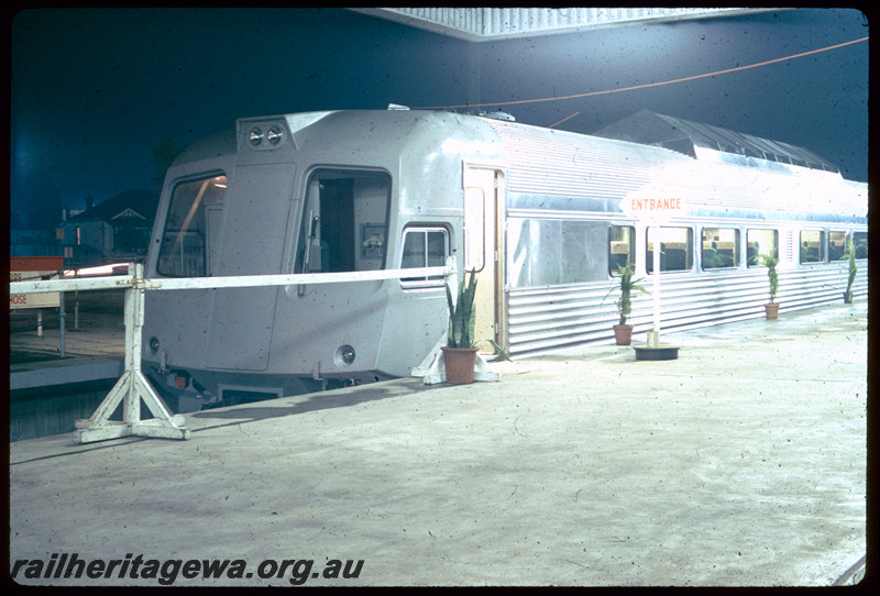 T06538
Brand new WCE Class Prospector trailer, on display at Perth Terminal, driving end, night photo, East Perth
