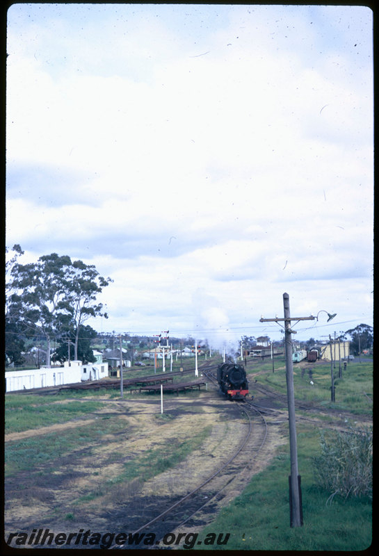 T06559
V Class 1206, Brunswick Junction, loco depot, semaphore signals, gangers sheds, goods shed, station building, SWR line
