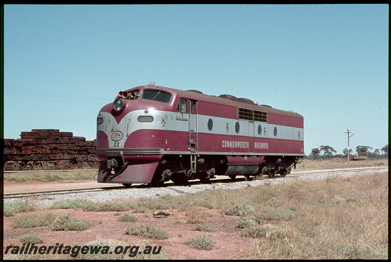 T06869
Commonwealth Railways GM Class 22, light engine, Parkeston
