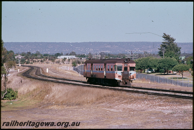 T07363
Single ADG Class railcar, Up suburban passenger service, Brady's Curve, between Ashfield and Bayswater, ER line
