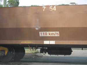 Air release point - diesel goods train - Esperance Port