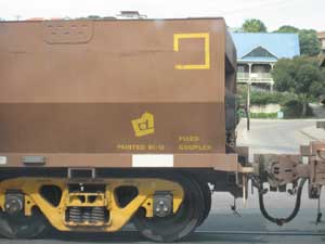 Air release point - diesel goods train - Esperance Port